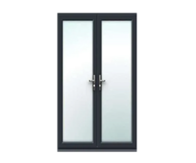 1790mm x 2090mm – Anthracite Grey on White French Doors